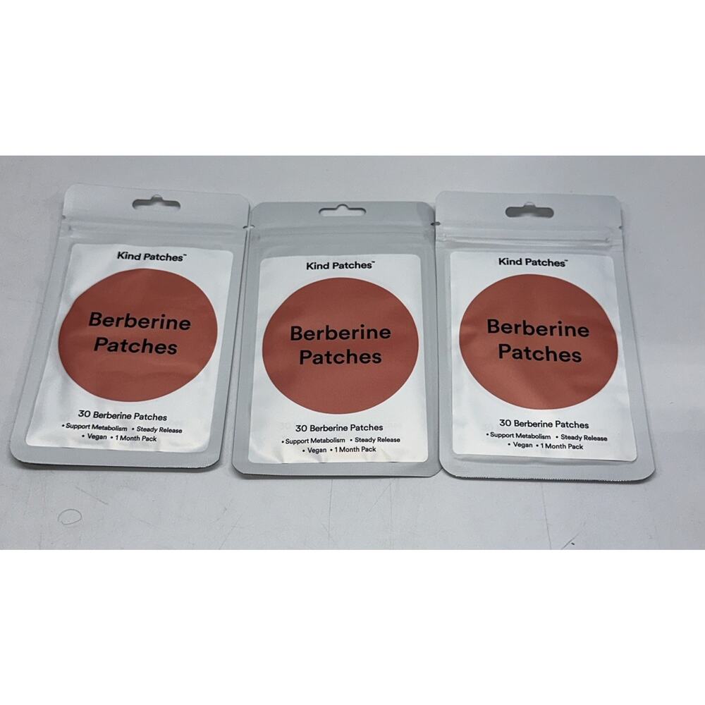 Lot Of 3 Kind Patches Metabolic Balance Berberine Supplement 30 Count Per